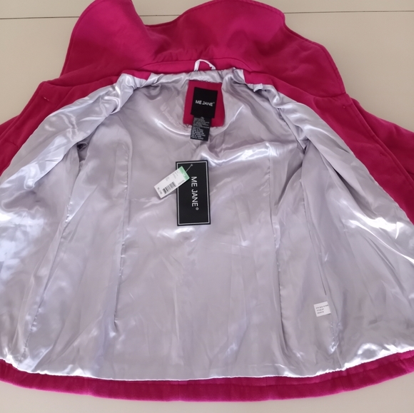Me Jane Dark Pink Pea Coat Girls Size XL 16 NWT - Picture 10 of 16